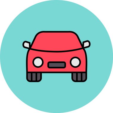 araba modern simge vektör illüstrasyonu