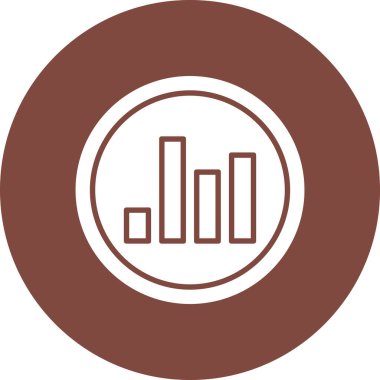 Bar çizelgesi. Web simgesi basit illüstrasyon