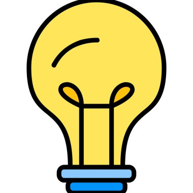 ampul simgesi vektör illüstrasyonu