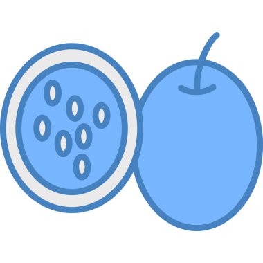 kiraz vektörü simgesi modern basit tasarım illüstrasyonu