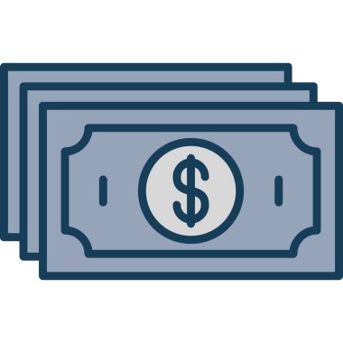 Para çantası ikonu. düzenlenebilir düz vektör biçim doldurma tasarımı.