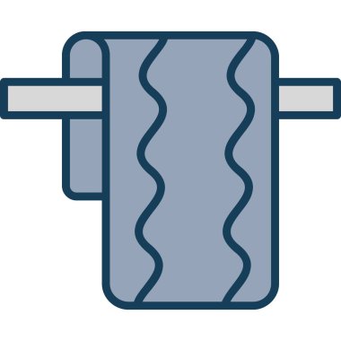 havlu simgesi, vektör illüstrasyonu
