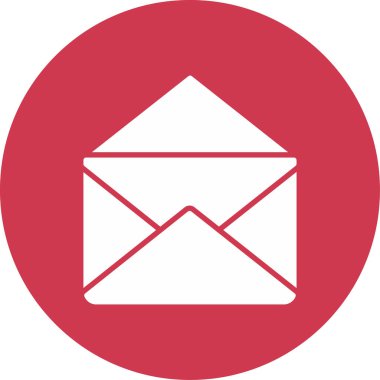 Vektör e-posta düz simgesi