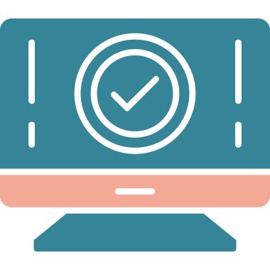 vektör lcd simgesi illüstrasyonu