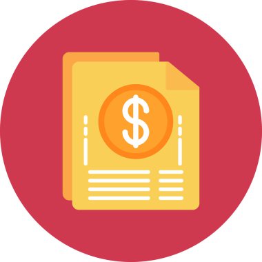 Belge & raporu için İş Yönetimi Düz simgesi