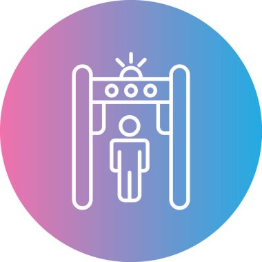 Sırt çantalı bir adamın vektör çizimi.