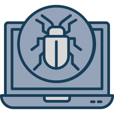 Bilgisayar. Web simgesi basit illüstrasyon