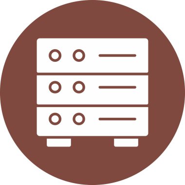 veritabanı. Web simgesi basit illüstrasyon