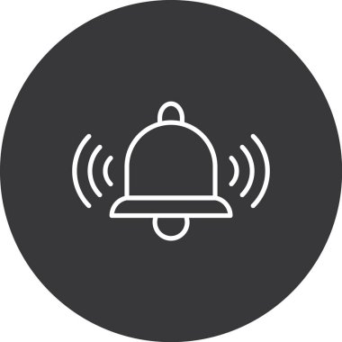 Modern b 'nin vektör illüstrasyonu simge zilinden yoksun