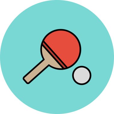 Web ve ticari ağ için vektör tenis simgesi