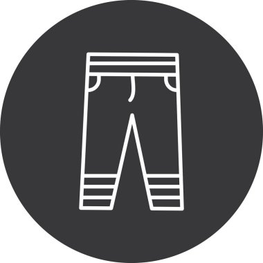 pantolon vektör simgesi modern illüstrasyon