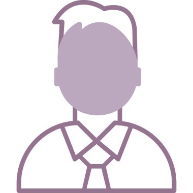 Adamım. Web simgesi basit illüstrasyon