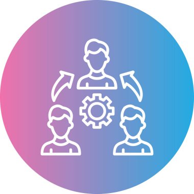 İnsan simgesinin vektör illüstrasyonu