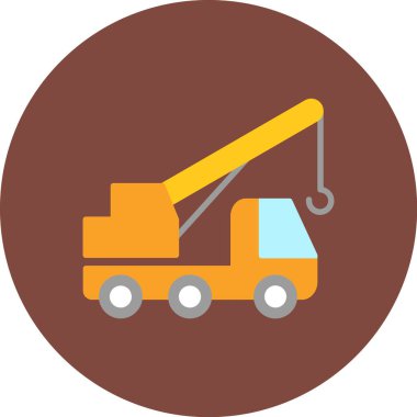 Vinç. Web simgesi basit illüstrasyon