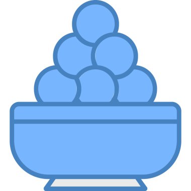 Dondurma. Web simgesi basit illüstrasyon