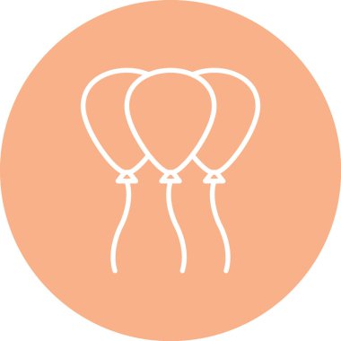 Partinin modern ve basit simgesinin vektör çizimi