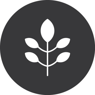 Bitki. Web simgesi basit tasarım
