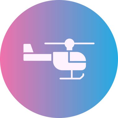 Helikopter simge vektör çizim