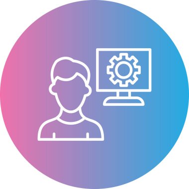 Modern insanın vektör çizimi