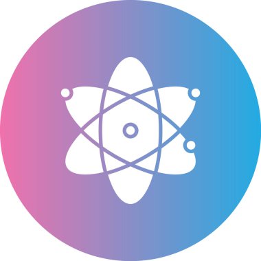 Atom simgesinin vektör illüstrasyonu