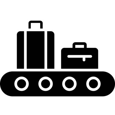 Yolcu tren vektör simgesi