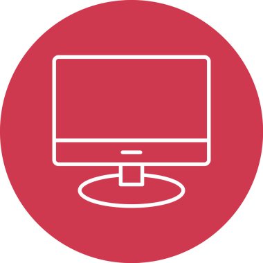 Bilgisayar monitörü. Basit resimleme