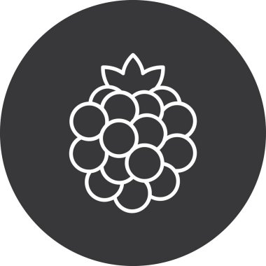 trend tasarım tarzında üzüm simgesi.