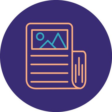 Modern simgenin vektör illüstrasyonu