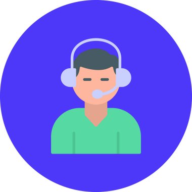 Operatör Simgesi, vektör illüstrasyonu