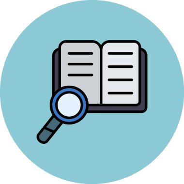 Kitap. Web simgesi basit illüstrasyon