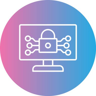 İnternet web simgesi basit illüstrasyon