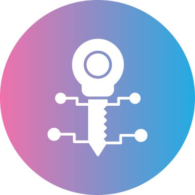 Anahtar simgesi vektör illüstrasyonu