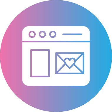 Modern simgenin vektör illüstrasyonu