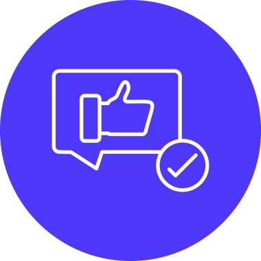 başparmak aşağı simgesi, basit vektör illüstrasyonu