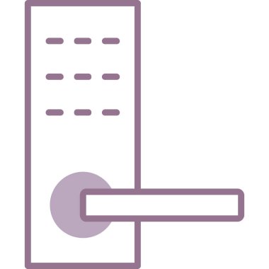 Kapı. Web simgesi basit illüstrasyon