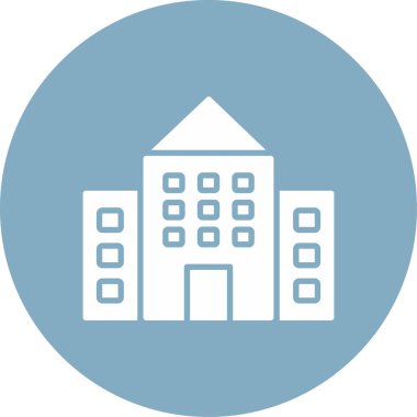 Soyut olarak izole edilmiş otel simgesi