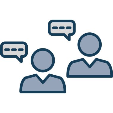 Konuşma baloncukları simgesi, vektör illüstrasyonu