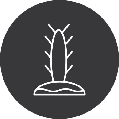 vektör kaktüs simgesi illüstrasyonu