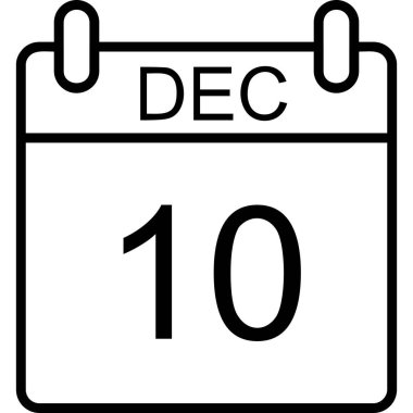 Takvim simgesi, vektör çizimi