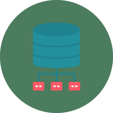 Veritabanı Mimarisinin Vektör İllüstrasyonuName