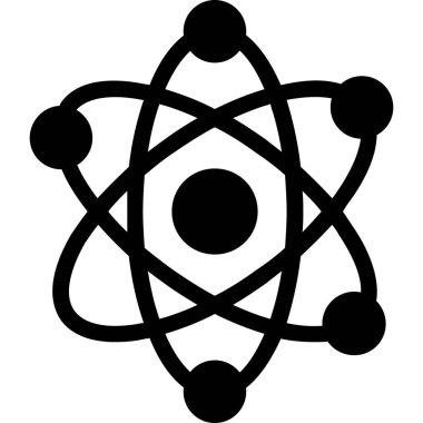 atom. Web simgesi basit illüstrasyon