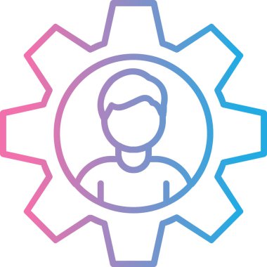 dişli simgesi, vektör çizimi