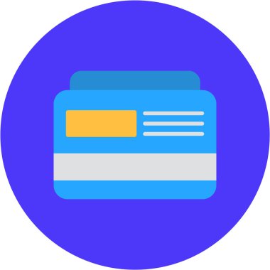 m-cüzdan simgesi, basit vektör çizim