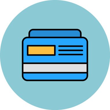 Kredi makinesi simgesi. özet vektör illüstrasyonu