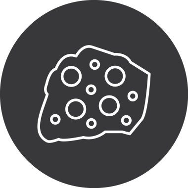 Pizza simgesinin vektör illüstrasyonu