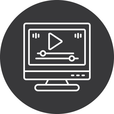 Seo ve teknoloji ikonunun vektör çizimi. pazarlama