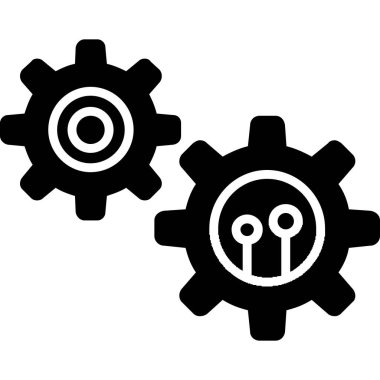 dişli simgesi vektör illüstrasyonu