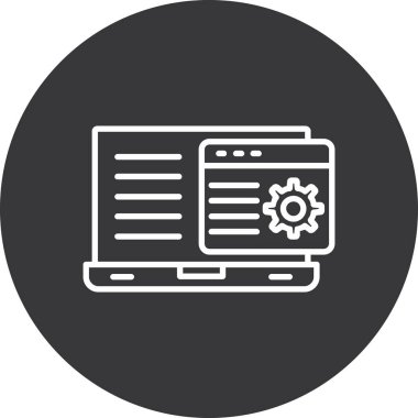 Modern simgenin vektör illüstrasyonu