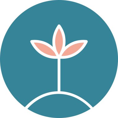 çiçek simgesi vektör illüstrasyonu