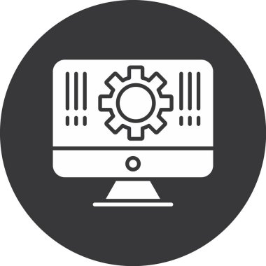 bilgisayar simgesi vektör illüstrasyonu